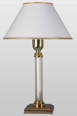 Lube optical glass table lamp. Le Dauphin. 