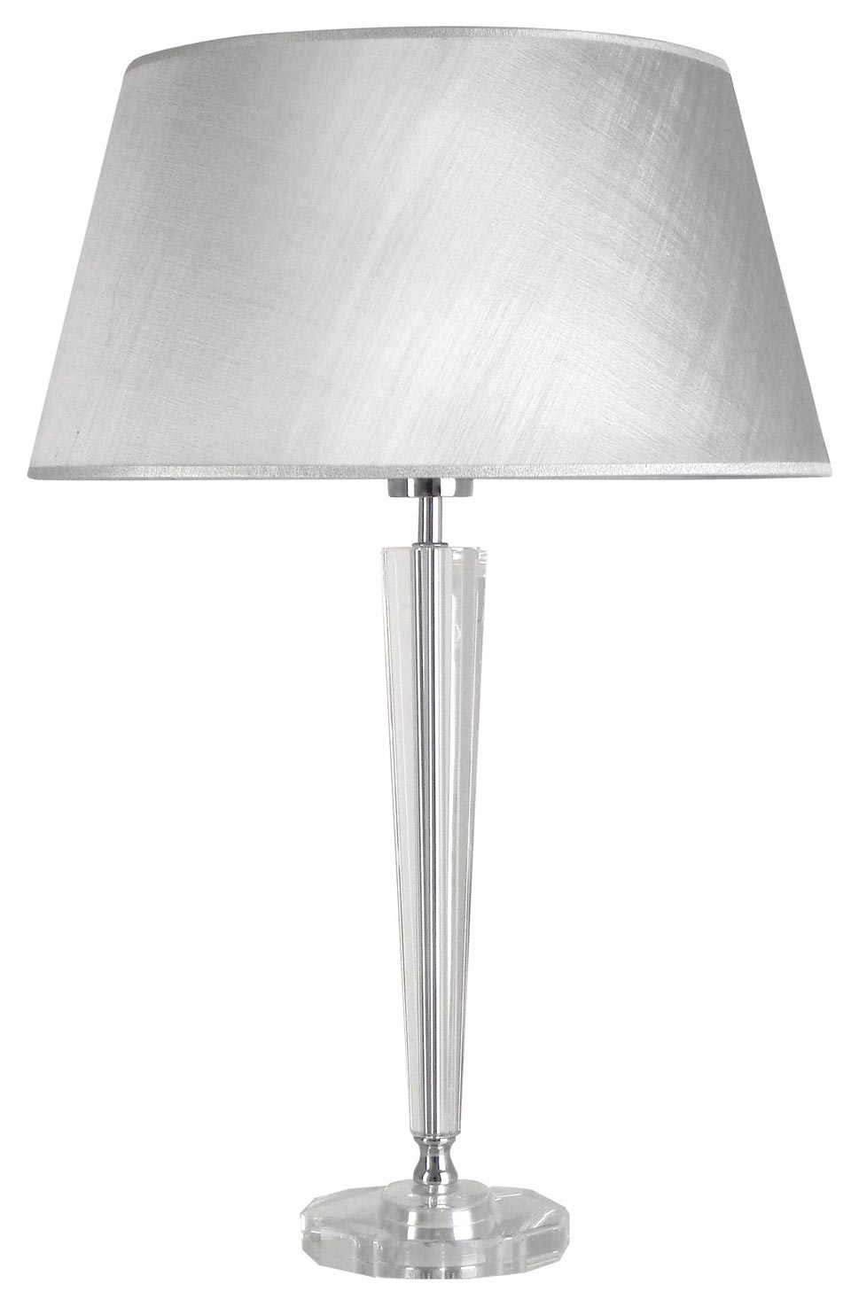 silver table lamp