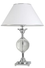 Optical glass table lamp with round shade Celena BJA. Le Dauphin. Optical glass table lamp with round shade Celena BJA. Le Dauphin.