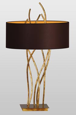 Sara gold table lamp. Le Dauphin. 