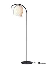 Arc Nordic lampadaire design Scandinave bois noir. Le Klint. 