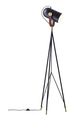 Carronade lampadaire trépied 170cm design nordique. Le Klint. 