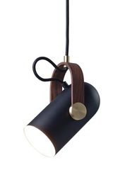 Carronade suspension en aluminium et noyer 24cm. Le Klint. Carronade suspension en aluminium et noyer 24cm. Le Klint.