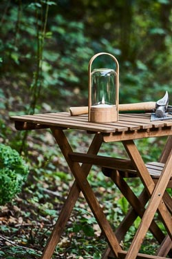 Candelight portable lantern in light oak. Le Klint. 