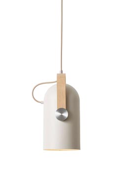 Carronade pendant light Scandinavian design sand color 36cm. Le Klint. 