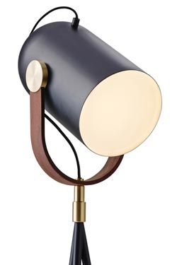 Carronade floor lamp tripod 170cm Nordic design. Le Klint. 