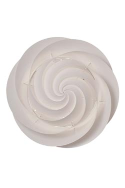 Swirl plafonnier spirale blanche 37cm. Le Klint. 
