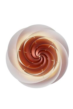 Swirl plafonnier spirale cuivre 37cm. Le Klint. 