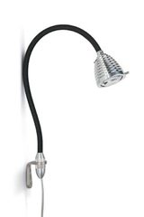 Athene puissante applique murale LED sur flexible noir. Less Athene puissante applique murale LED sur flexible noir. Less