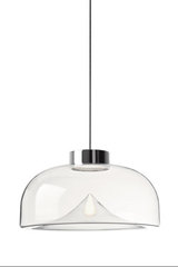 Aella mini suspension en verre transparent, design année 70 grand modèle. Leucos. Aella mini suspension en verre transparent, design année 70 grand modèle. Leucos.