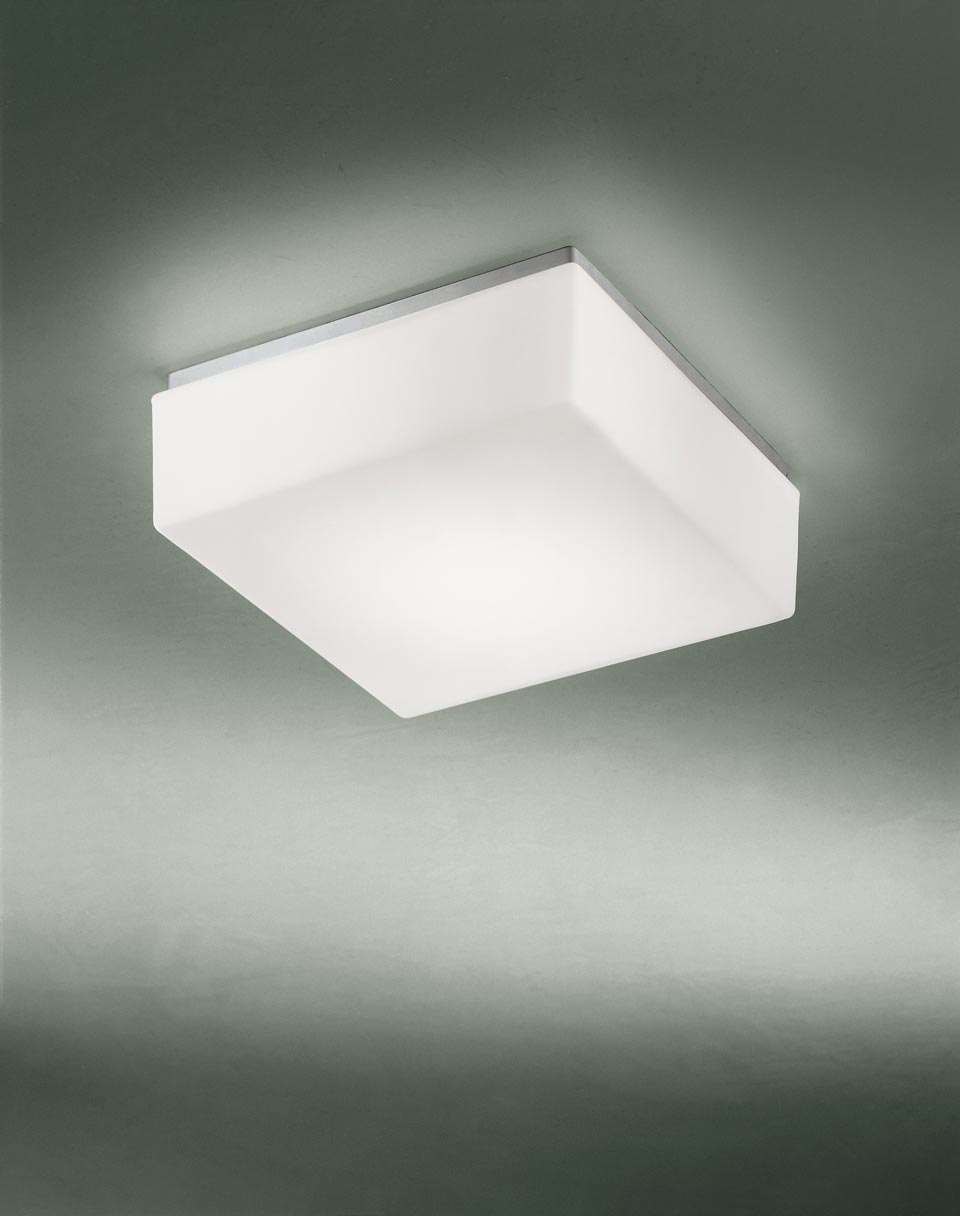 Plafonnier LED carré blanc 80W Cumbuco 6153