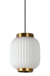 Suspension lampion en porcelaine blanche Gosse. Lucide. 