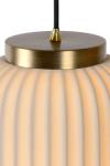 Suspension lampion en porcelaine blanche Gosse. Lucide. 