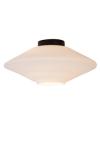 Plafonnier soucoupe de verre opale blanc Trevor. Lucide. 
