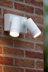 Taylor white aluminium IP54 outdoor double spotlight. Lucide. 