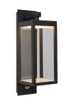Clairette anthracite lantern outdoor wall light. Lucide. 