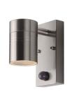 Outdoor wall lamp in brushed chrome Arne. Lucide. 