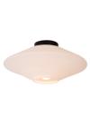 Plafonnier soucoupe de verre opale blanc Trevor. Lucide. 
