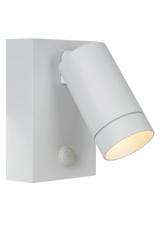Spot extérieur blanc avec détection de mouvement Taylor. Lucide. 