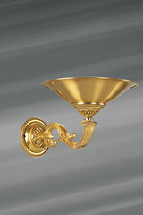 Applique dorée en forme de vasque, style Louis XVI en bronze massif. Lucien Gau. 