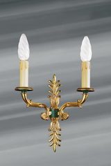 Applique double en bronze massif de style Empire. Lucien Gau. Applique double en bronze massif de style Empire. Lucien Gau.