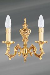 Applique double Louis XV bronze doré. Lucien Gau. Applique double Louis XV bronze doré. Lucien Gau.