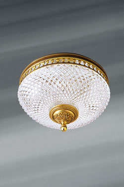 19th century ceiling light in cut crystal. Lucien Gau. 