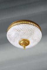 19th century ceiling light in cut crystal. Lucien Gau. 19th century ceiling light in cut crystal. Lucien Gau.