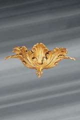 Art Nouveau style wall lamp in old gold bronze. Lucien Gau. 