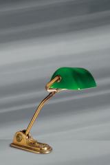 Banker style desk lamp. Lucien Gau. Banker style desk lamp. Lucien Gau.