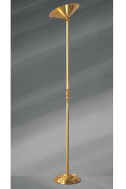 Louis XV bronze floor lamp. Lucien Gau. 