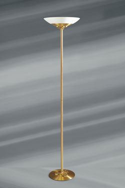 Nymphéa classic floor lamp in opal glass. Lucien Gau. 