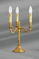 Lampe chandelier Louis XVI bronze doré trois lumières. Lucien Gau. Lampe chandelier Louis XVI bronze doré trois lumières. Lucien Gau.