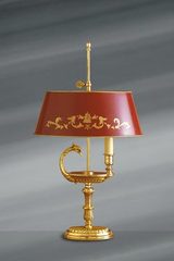 Lampe de style Directoire en bronze massif doré, or vif . Lucien Gau. Lampe de style Directoire en bronze massif doré, or vif . Lucien Gau.