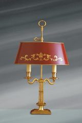 Directoire style lamp, in solid gilded bronze, refined decor. Lucien Gau. 