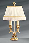Golden lamp double candlestick Louis XV. Lucien Gau. 
