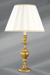 Large Louis XV golden lamp. Lucien Gau. 