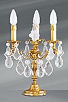 Louis XV candlestick table lamp lamp with five lights. Lucien Gau. 