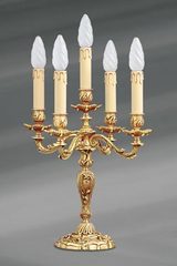 Louis XV golden candlestick. Lucien Gau. 