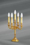 Louis XVI candlestick bronze patina old gold, five candles. Lucien Gau. 