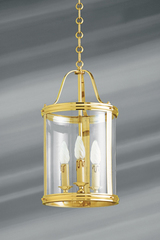 Petite lanterne de style classique en bronze massif trois lumières . Lucien Gau. Petite lanterne de style classique en bronze massif trois lumières . Lucien Gau.