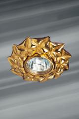 Small golden recessed ceiling light. Lucien Gau. 