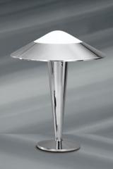 Niko Art Deco table lamp chrome. Lucien Gau. 