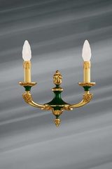 Wall lamp double solid bronze Empire style. Lucien Gau. 