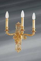 Wall lamp in solid bronze, Empire style, three lights. Lucien Gau. Wall lamp in solid bronze, Empire style, three lights. Lucien Gau.