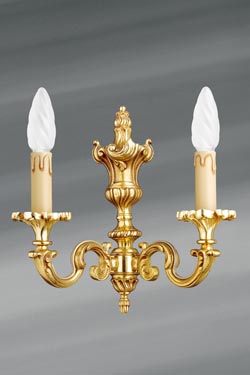 Wall lamp Louis XV gilt bronze. Lucien Gau. 