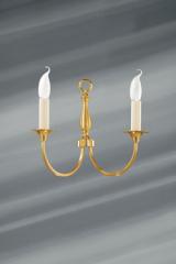 Sologne brass wall light 2 lights. Lucien Gau. 