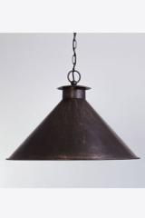 55cm conical outdoor hanging lamp in old brass Chapeau Dupont. Lum’Art. 55cm conical outdoor hanging lamp in old brass Chapeau Dupont. Lum’Art.
