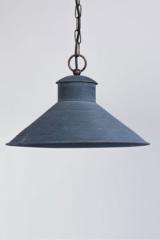 Chapeau Dupont 35cm industrial outdoor pendant light in old zinc. Lum’Art. Chapeau Dupont 35cm industrial outdoor pendant light in old zinc. Lum’Art.