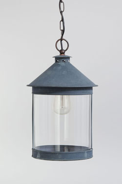 Classic cylindrical outdoor pendant light Luxembourg. Lum’Art. 